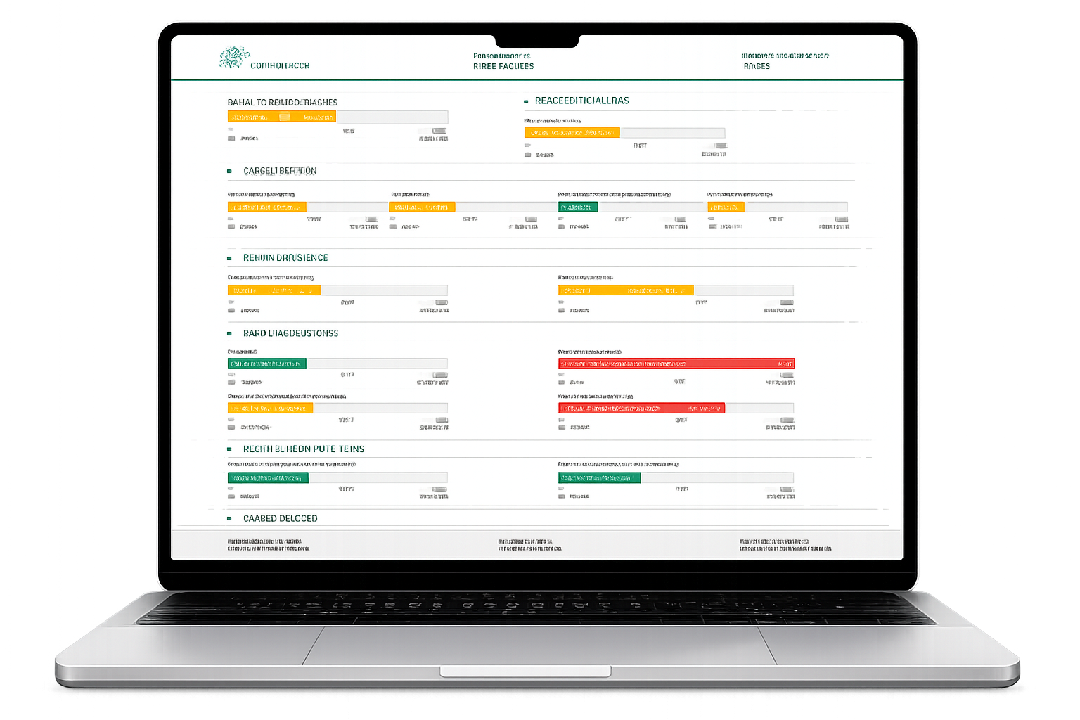 Tablet com resultado do exame nutrigenético
